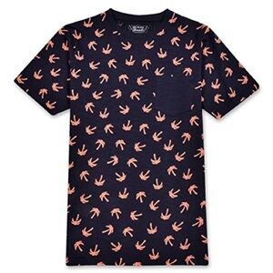 Broken Threads Hawaiian Style T-Shirt with Orange Palm Trees -Youth Size M 10/12